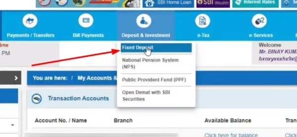 SBI Select Fixed deposit