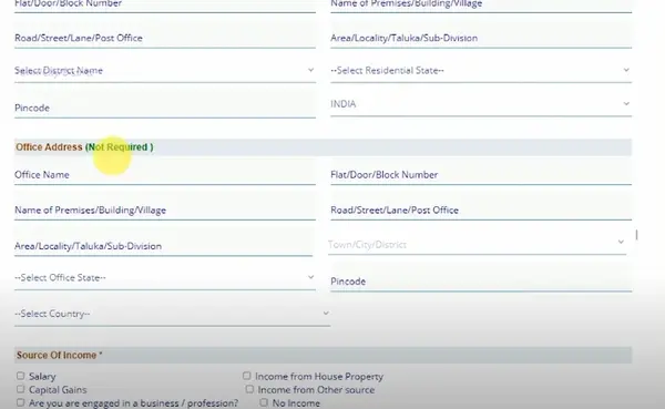 Address and Salary details